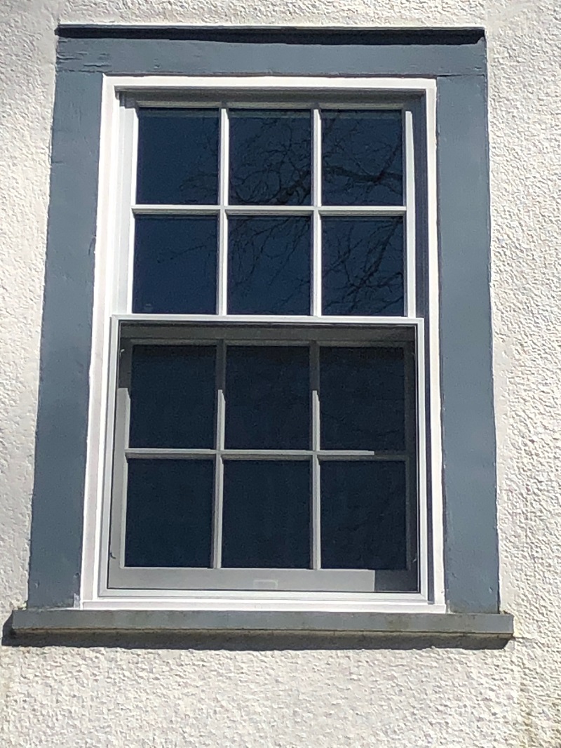 These Pella Lifestyles windows have an Aluminum clad exterior 